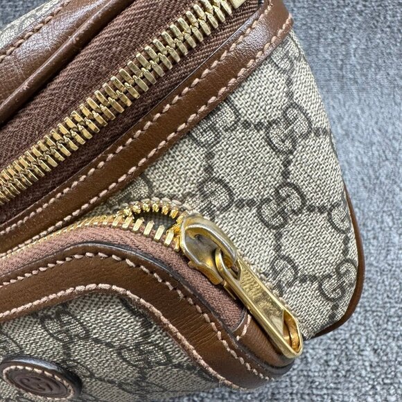 GUCCI Interlocking G Brown Canvas Belt Bag 635-071025 - Picture 7 of 11
